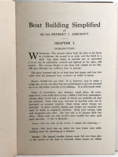 BOAT BUILDING SIMPLIFIED