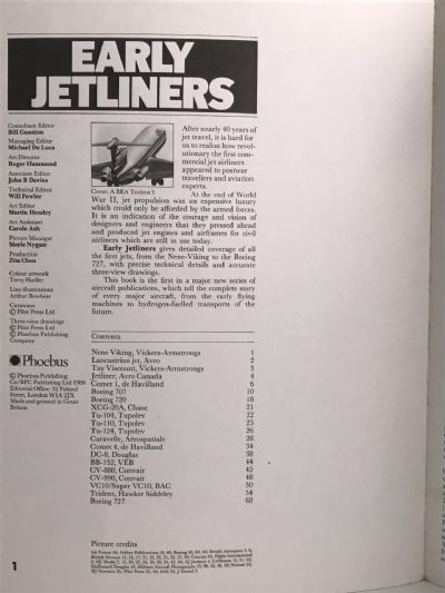 EARLY JETLINERS: The Illustrated International Aircraft Guide