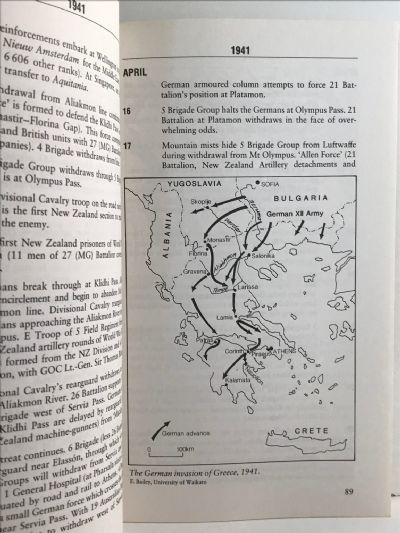 WAR MEMORIAL: A Chronology of New Zealand and World War II