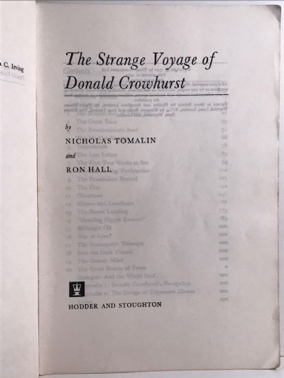 THE STRANGE VOYAGE OF DONALD CROWHURST