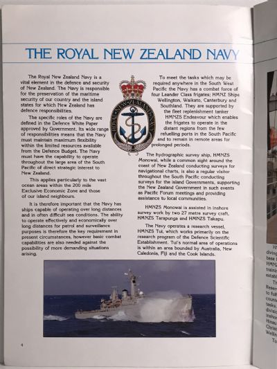 THE ROYAL NEW ZEALAND NAVY TODAY