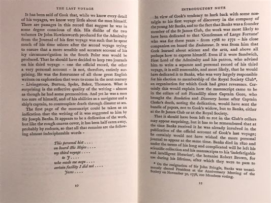 THE LAST VOYAGE: Captain Cook's Lost Diary