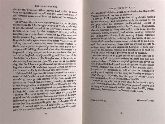 THE LAST VOYAGE: Captain Cook's Lost Diary