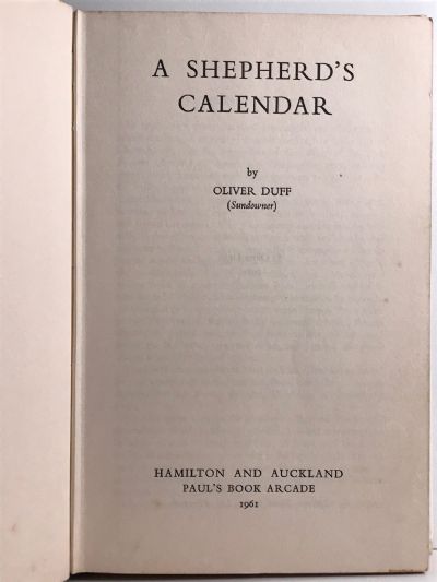 SHEPHERD'S CALENDAR
