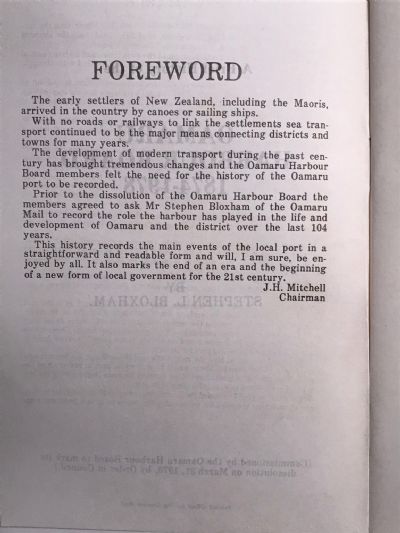 SEA LINKS: A Brief History of the Oamaru Harbour Board 1874-1978