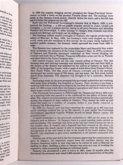 SEA LINKS: A Brief History of the Oamaru Harbour Board 1874-1978