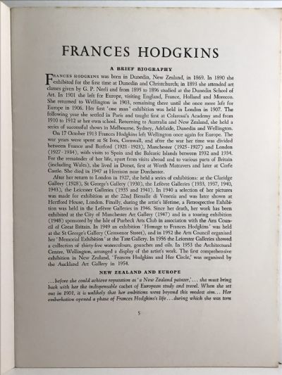 FRANCES HODGKINS: The Paintings and Drawings