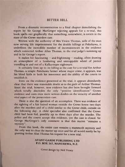 BITTER HILL: Arthur Thomas - The case for a retrial