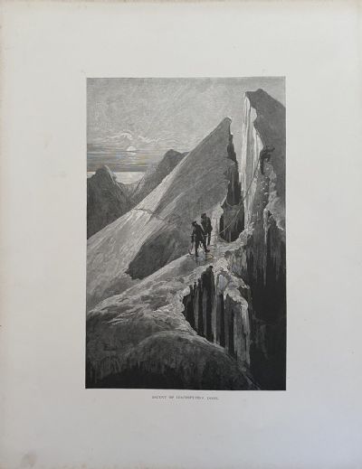 OLD DRAWING: Ascent of Hochstetter Dome 