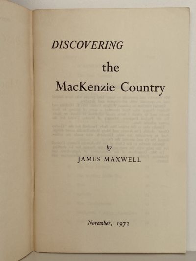 DISCOVERING THE MACKENZIE COUNTRY