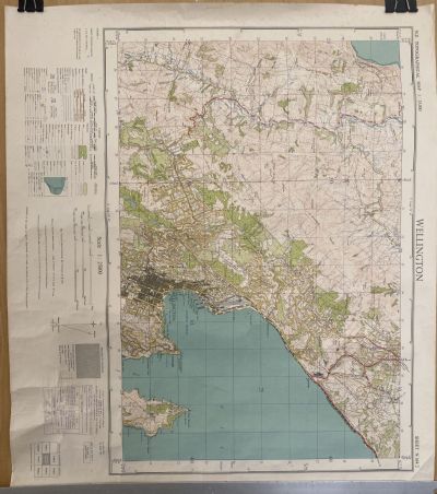 VINTAGE TOPOGRAPHICAL MAP: Wellington / Sheet N164/2, 1952