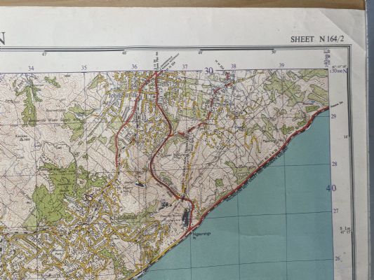VINTAGE TOPOGRAPHICAL MAP: Wellington / Sheet N164/2, 1952