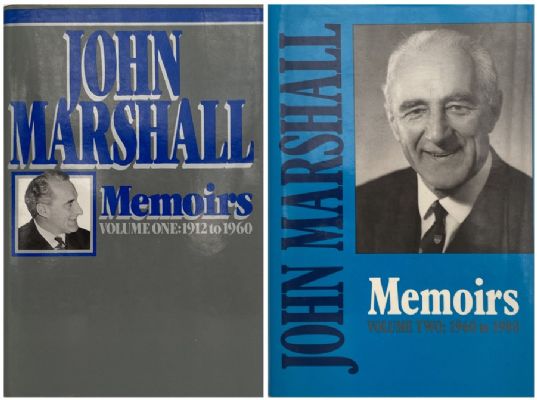 JOHN MARSHALL: Memoirs - 2x volume set 