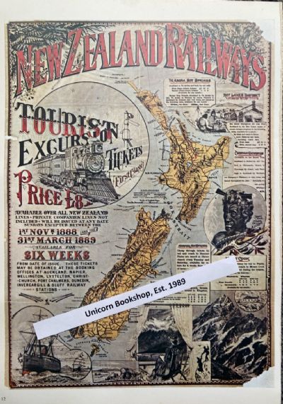 VINTAGE POSTER: New Zealand Railways 1888