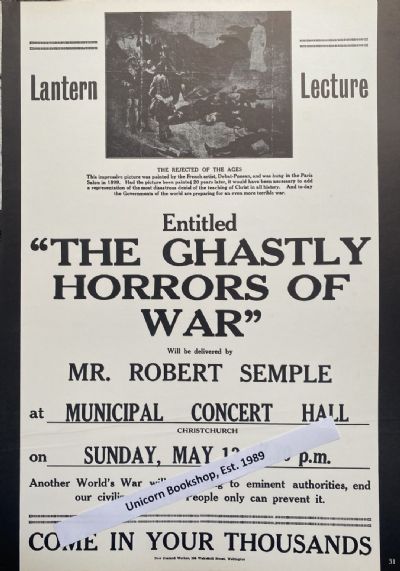 VINTAGE POSTER: The Ghastly Horrors of War 1923