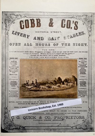 VINTAGE POSTER: Cobb & Co Stables 1870