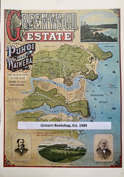 VINTAGE POSTER: New Zealand Advertising - Greenwood Estate 1885