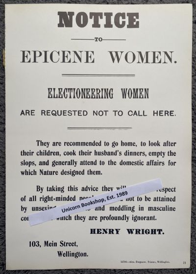 VINTAGE POSTER: Women Voting 1893