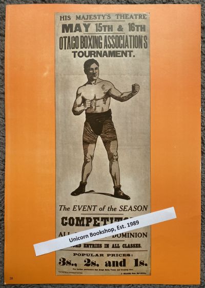VINTAGE POSTER: Otago Boxing Association 1907