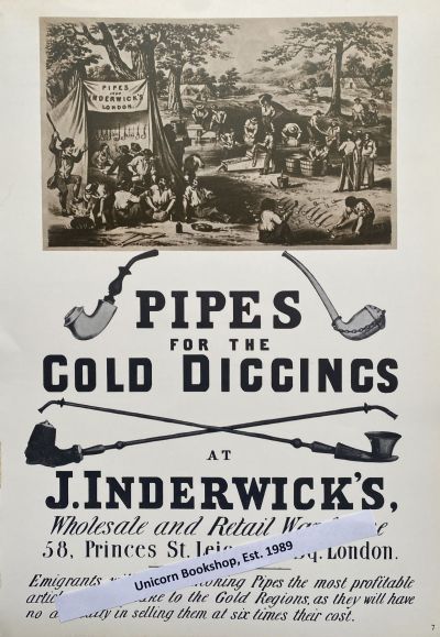 VINTAGE POSTER: Pipes for the Gold Diggins 1860