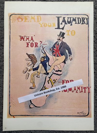 VINTAGE POSTER: Send your Laundry to New Zealand 1907