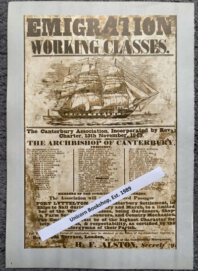 VINTAGE POSTER: New Zealand Advertising 1850