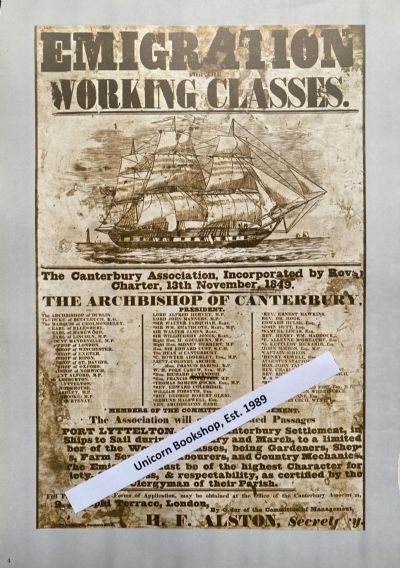 VINTAGE POSTER: New Zealand Advertising 1850