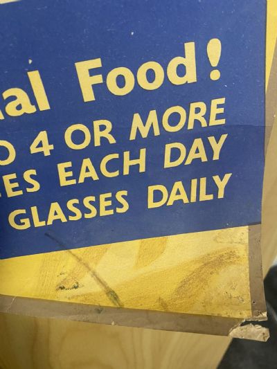 VINTAGE POSTER: New Zealand Department of Health / Milk - A Vitally Essential Food