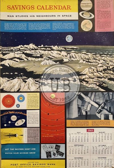 VINTAGE CALENDAR: Post Office Savings Bank 1960 