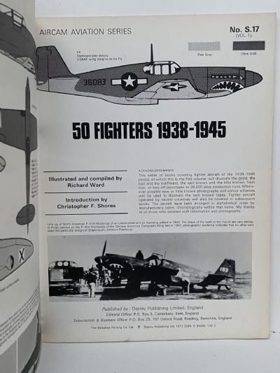 50 FIGHTERS 1939 to 1945 - Aircam No.S17 + S18 (Vol. 1 and 2)