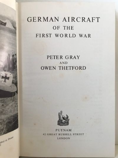 GERMAN AIRCRAFT OF THE FIRST WORLD WAR