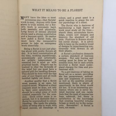 Floral Art : An Elementary Text Book For Florists