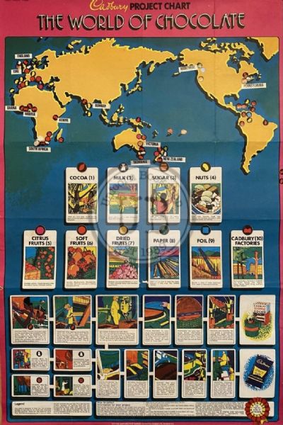 VINTAGE POSTER: Cadbury World of Chocolate - Project Chart 