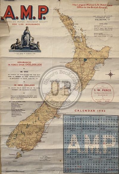 VINTAGE CALENDAR: A.M.P. - Australian Mutual Provident Society 