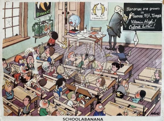 VINTAGE POSTER: Schoolabanana 