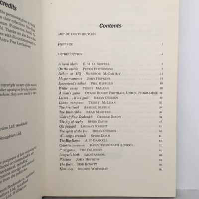 Between the Posts : A New Zealand Rugby Anthology