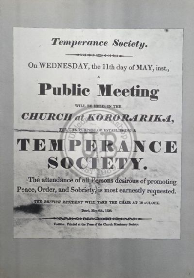VINTAGE POSTER: New Zealand Advertising - May 1836 