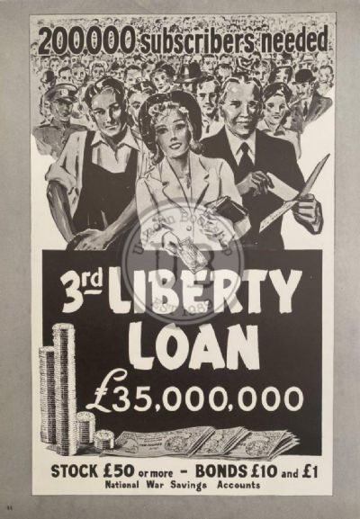 VINTAGE POSTER: National War Savings Liberty Loan 1940 