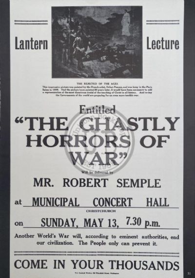 VINTAGE POSTER: The Ghastly Horrors of War 1923 