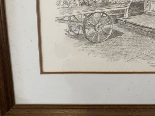 FRAMED DRAWING: 327 Parnell Road, Parnell, Auckland