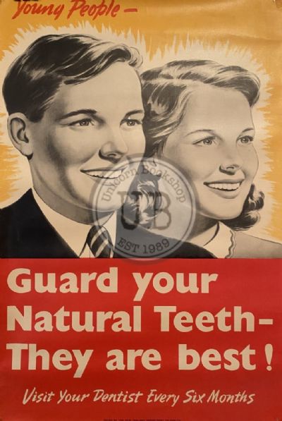 VINTAGE POSTER: New Zealand Department of Health / Visit the Dentist