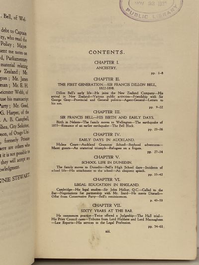 SIR FRANCIS BELL: His Life and Times