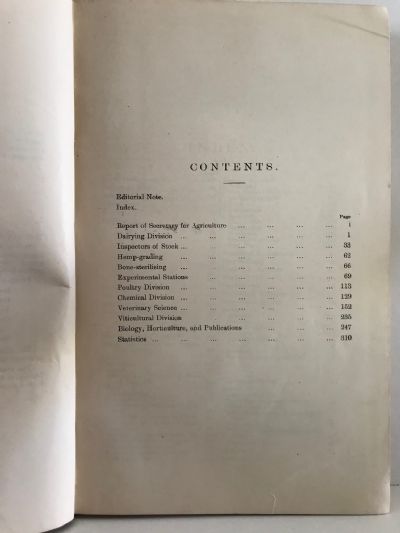 TWELFTH REPORT OF THE DEPARTMENT OF AGRICULTURE