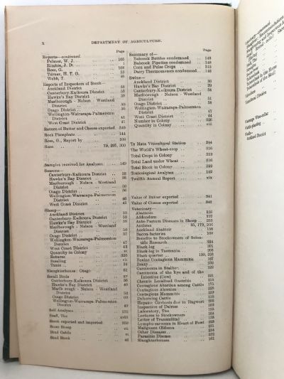 TWELFTH REPORT OF THE DEPARTMENT OF AGRICULTURE