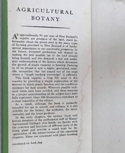 AGRICULTURAL BOTANY
