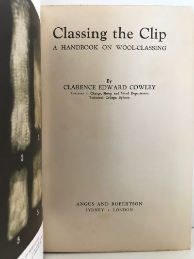 CLASSING THE CLIP: A Handbook on Wool Classing