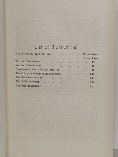 NELSON COLLEGE OLD BOYS REGISTER: Fourth Edition 1856 - 1956