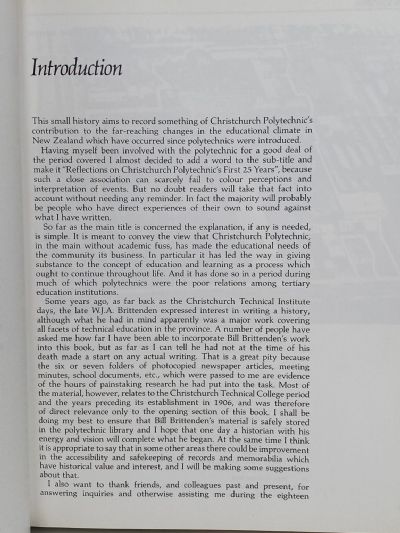 PACKED BUT NOT PADDED: Christchurch Polytechnic's First 25 Years 1965-1989