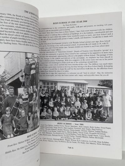 ROSS SCHOOL ANNIVERSARY 1875-2000: Mikonui, Donoghues, And St Patrick's Schools
