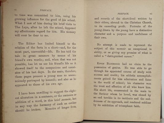 MEMOIR OF EDWIN BAINBRIDGE